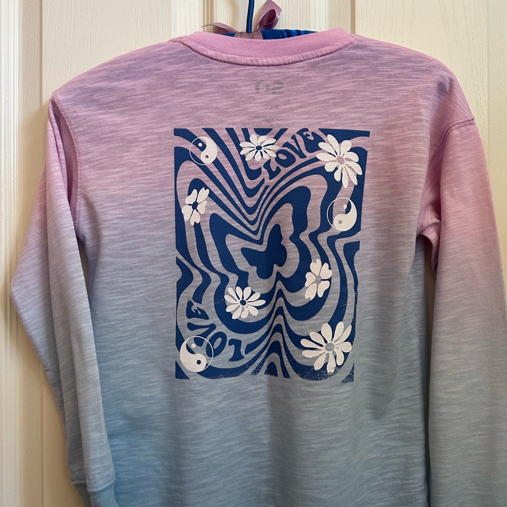 SO Kids Gradient Pink and Blue Long Sleeve Tee